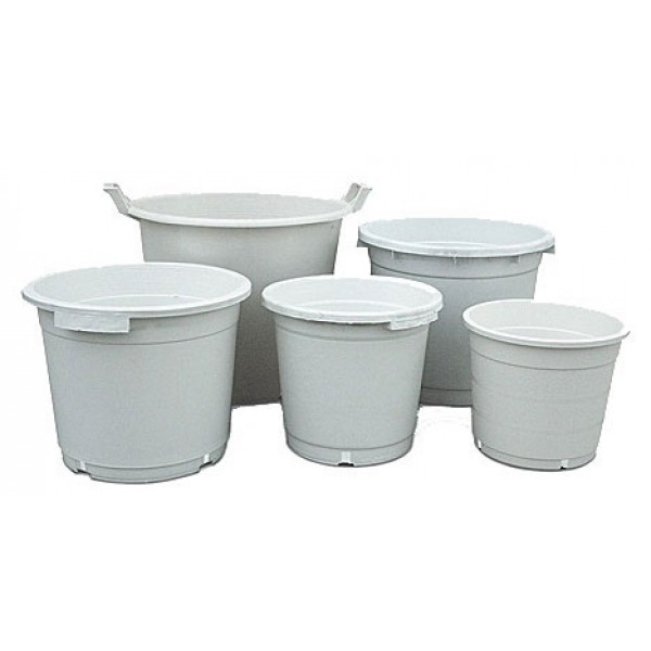 Maceta redonda blanca 65 ltr (56x43 cm)