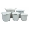 Maceta redonda blanca 65 ltr (56x43 cm)